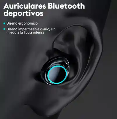 Audífonos Bluetooth Deportivos M25 Reducción De Ruido Color Negro