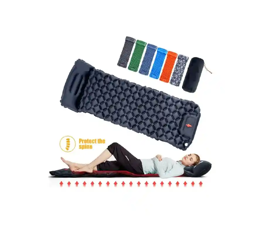 Colchoneta Inflable Para Acampar Al Aire Libre, Para Viajes Y Senderismo
