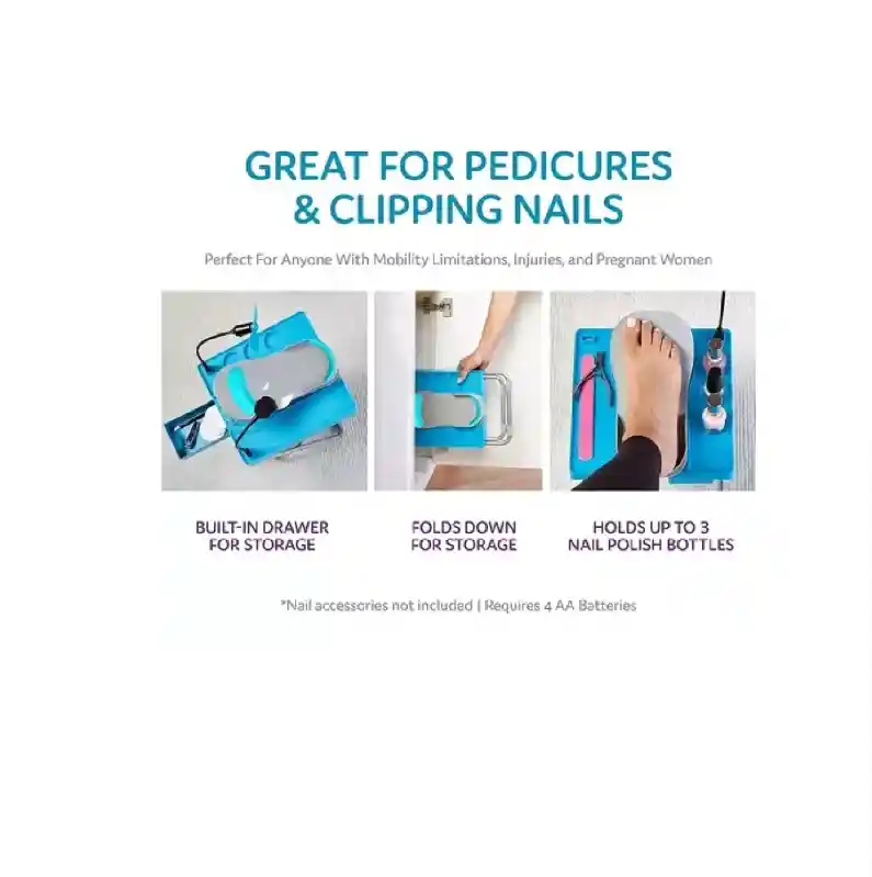 Mesa Para Pedicure Estación Uñas Pies Plegable Multifunción