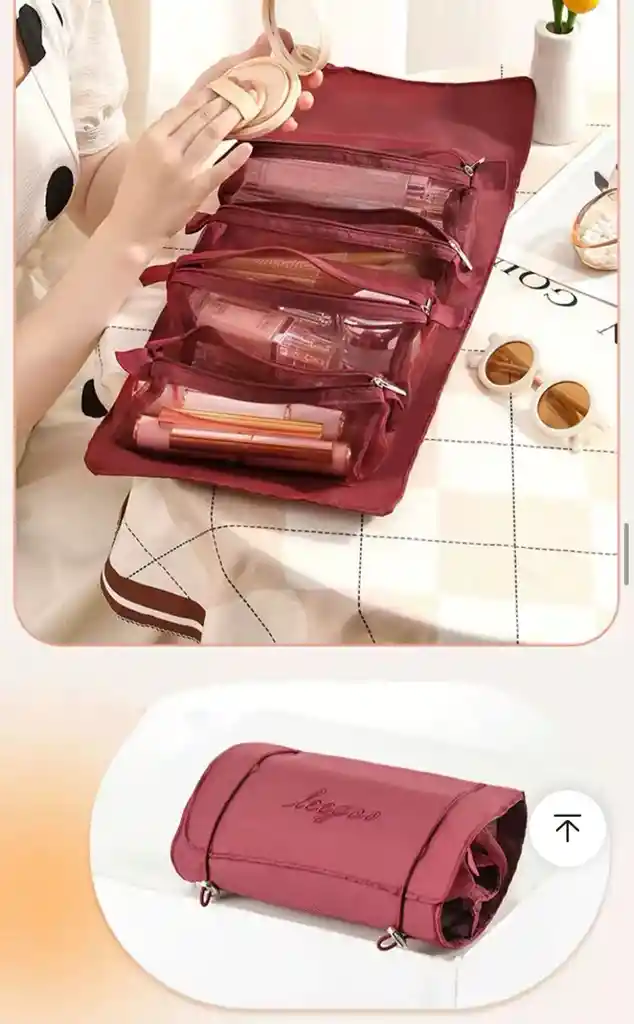 Cosmetiquera Desenrrollable 4 En 1