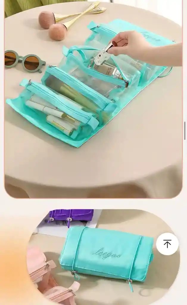 Cosmetiquera Desenrrollable 4 En 1