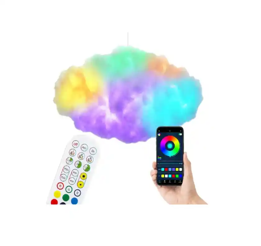Kit De Luz De Rayos De Nube Grande 3d, Sincronizacion De Mus