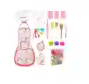 Juego Pasteleria Reposteria Niños Delantal Gorro Chef 26 Pcs
