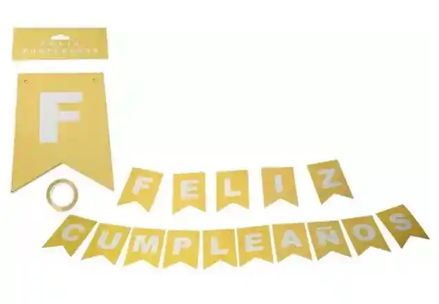Mantel Fiesta Plastico 183*137 Dorado