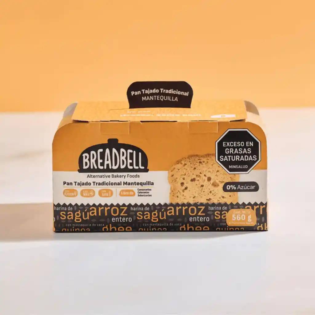 Pan Tajado Tradicional Mantequilla - Breadbell X 560 G