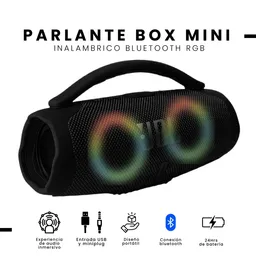 Parlante Mini Boom Box Bluetooth Jbl Inalámbrico Negro Replic 1.1 Innovo