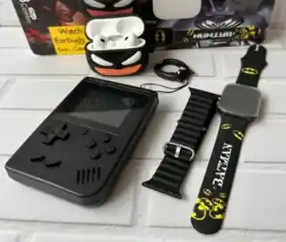Combo Reloj Game Boy Audifonos Para Niños