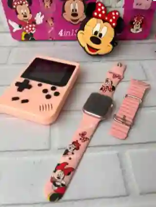 Combo Reloj Game Boy Audifonos Para Niños