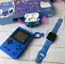 Combo Reloj Game Boy Audifonos Para Niños