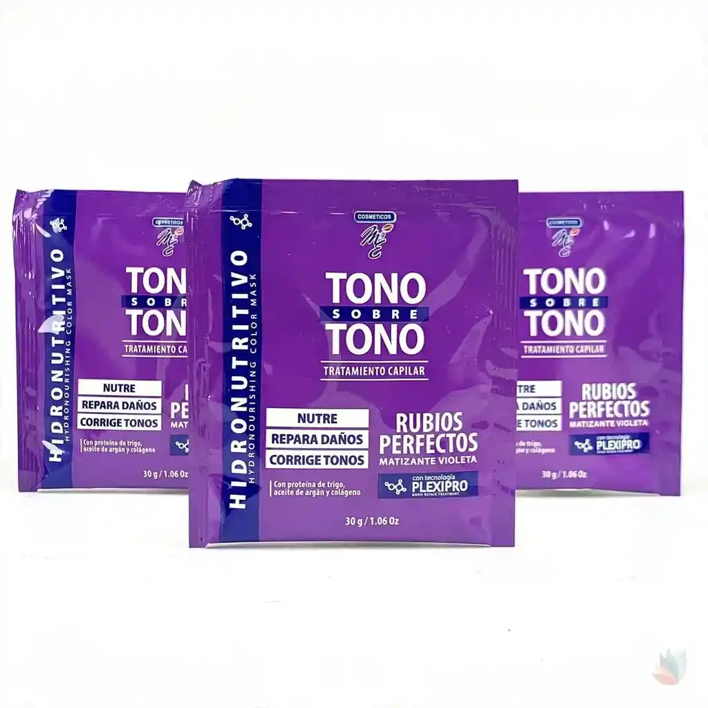 "tono Sobre Tono Rubio Perfectos Matizante Violeta" De La Línea M Y E
