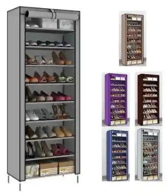 Organizador De Zapatos 10 Niveles Armable Portatil