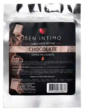 Lubricante Chocolate Sachet Sensación Caliente X 7 Ml