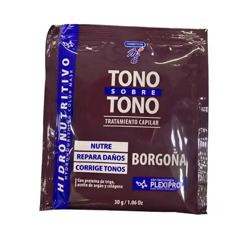 "tono Sobre Tono De Borgoña" De La Línea Cosméticos M Y E X1 Unidad De 30g