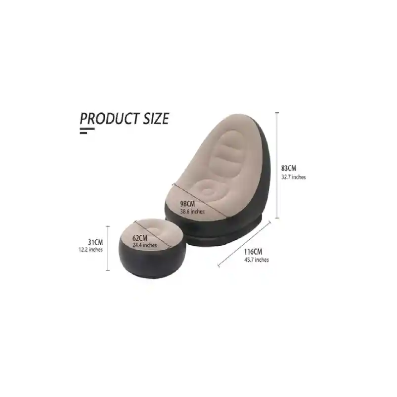 Silla De Descanso Inflable Para Adultos, Sofa Plegable Porta