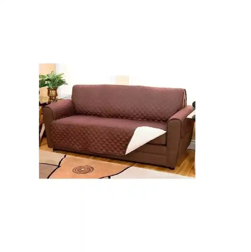 Forro Protector Sofá Doble Faz Cubre Sofá 3 Puestos Lavable