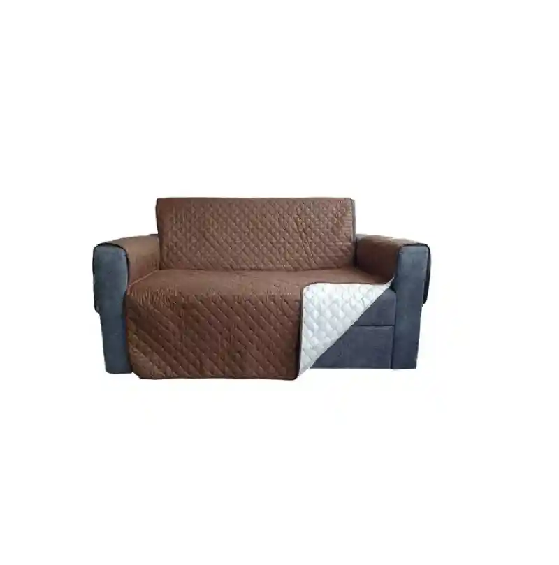 Forro Protector Sofá Doble Faz Cubre Sofá 3 Puestos Lavable