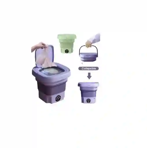 Lavadora Portátil Mini De 8 Litros, Secadora Giratoria