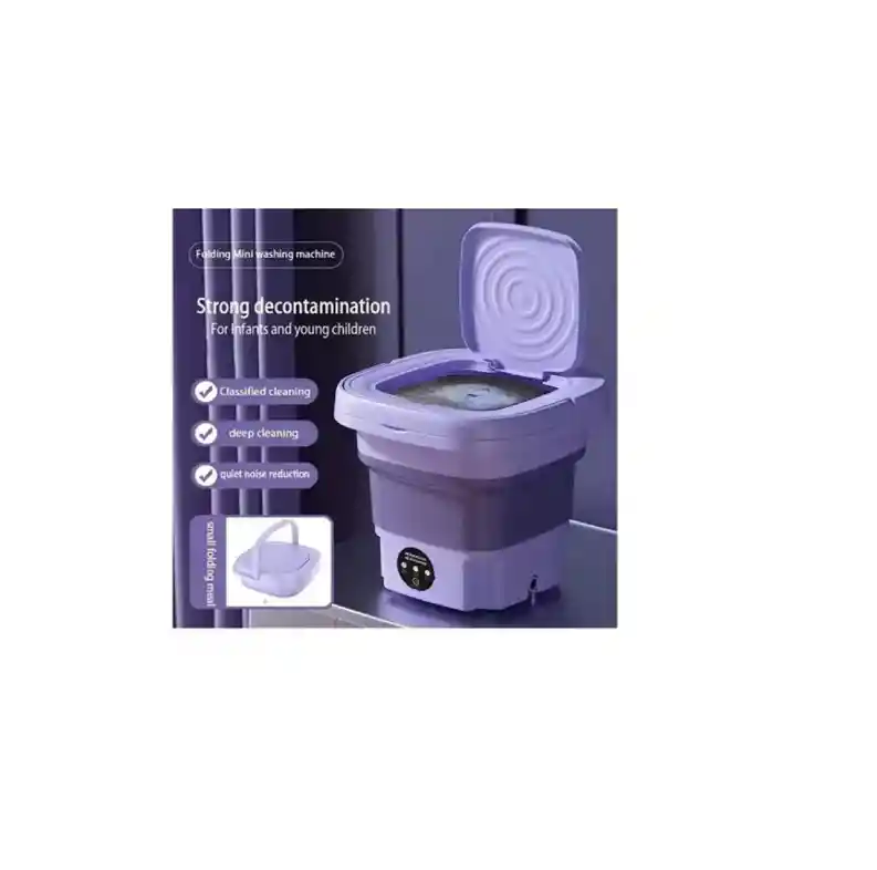 Lavadora Portátil Mini De 8 Litros, Secadora Giratoria
