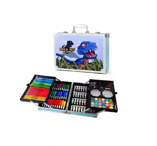 Mega Set De Colores Marcadores Arte 145 Dinosaurio