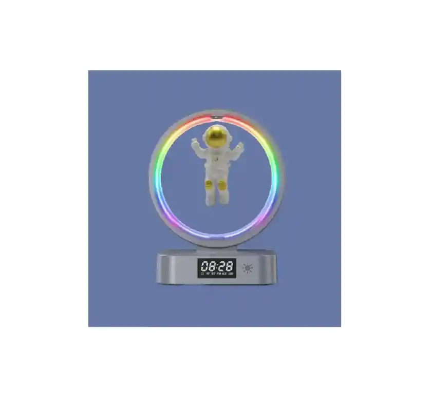 Lampara Reloj Astronauta En La Luna Led