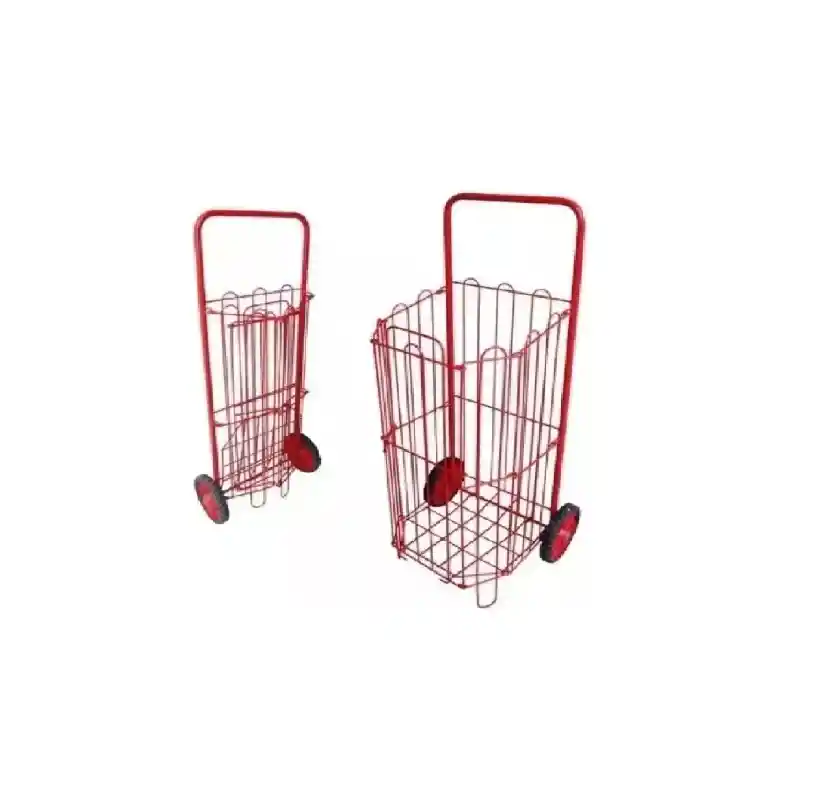 Carro De Mercado Plegable Metálico