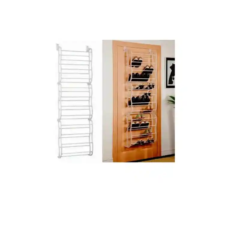 Organizador De Zapatos Zapatero Colgante Para Puerta 36 Par Color Blanco