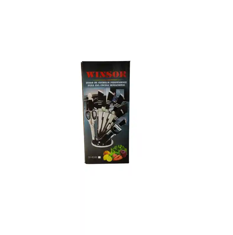 Juego De Cuchillos Winsor En Acero Inoxidable 8 Piezas
