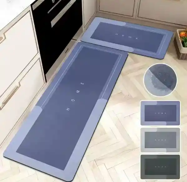 Tapete Alfombra Cocina Absorbente Y Antideslizante Juego X2