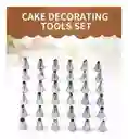Set Repostería Kit Pasteleria Con Plato Giratorio 66 Piezas