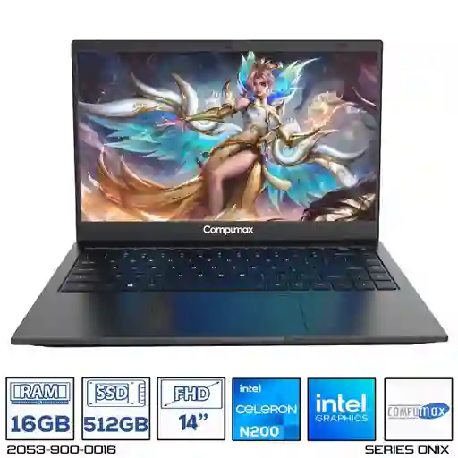 Computador Portatil Compumax Intel Celeron N200 Ram 16gb - 512gb Fhd 14