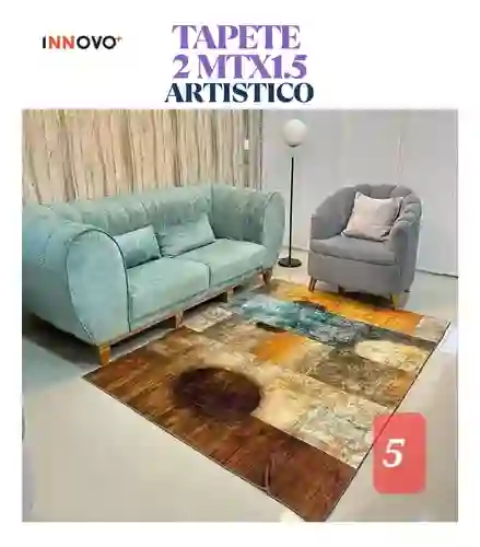 Tapete Decorativo Antideslizante Artistic Elegante Five 2 Mt X 1.5 Mt Innovo