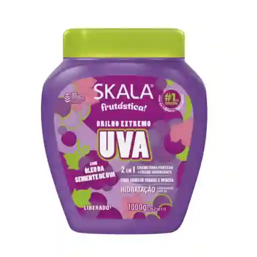 Skala Fantástica Crema Para Peinar 2 En 1 Uva X 1000g