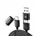Cable Carga Rapida Para Iphone Lightning Usb Y Usb-c 65w
