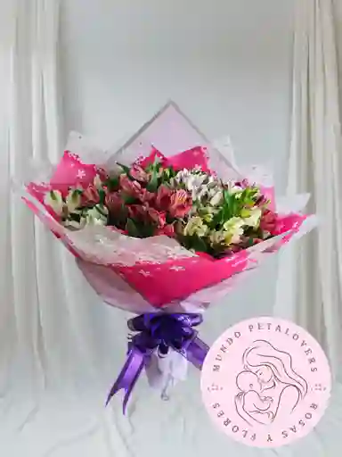 Flores Bouquet Grande De Astromelias
