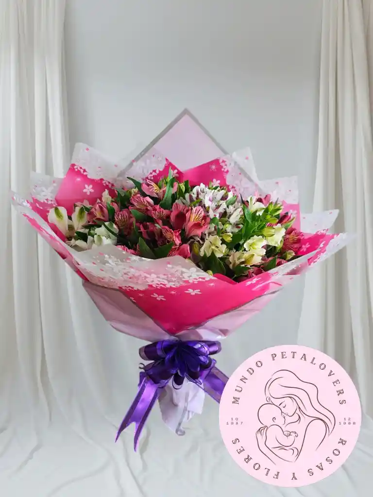 Flores Bouquet Grande De Astromelias