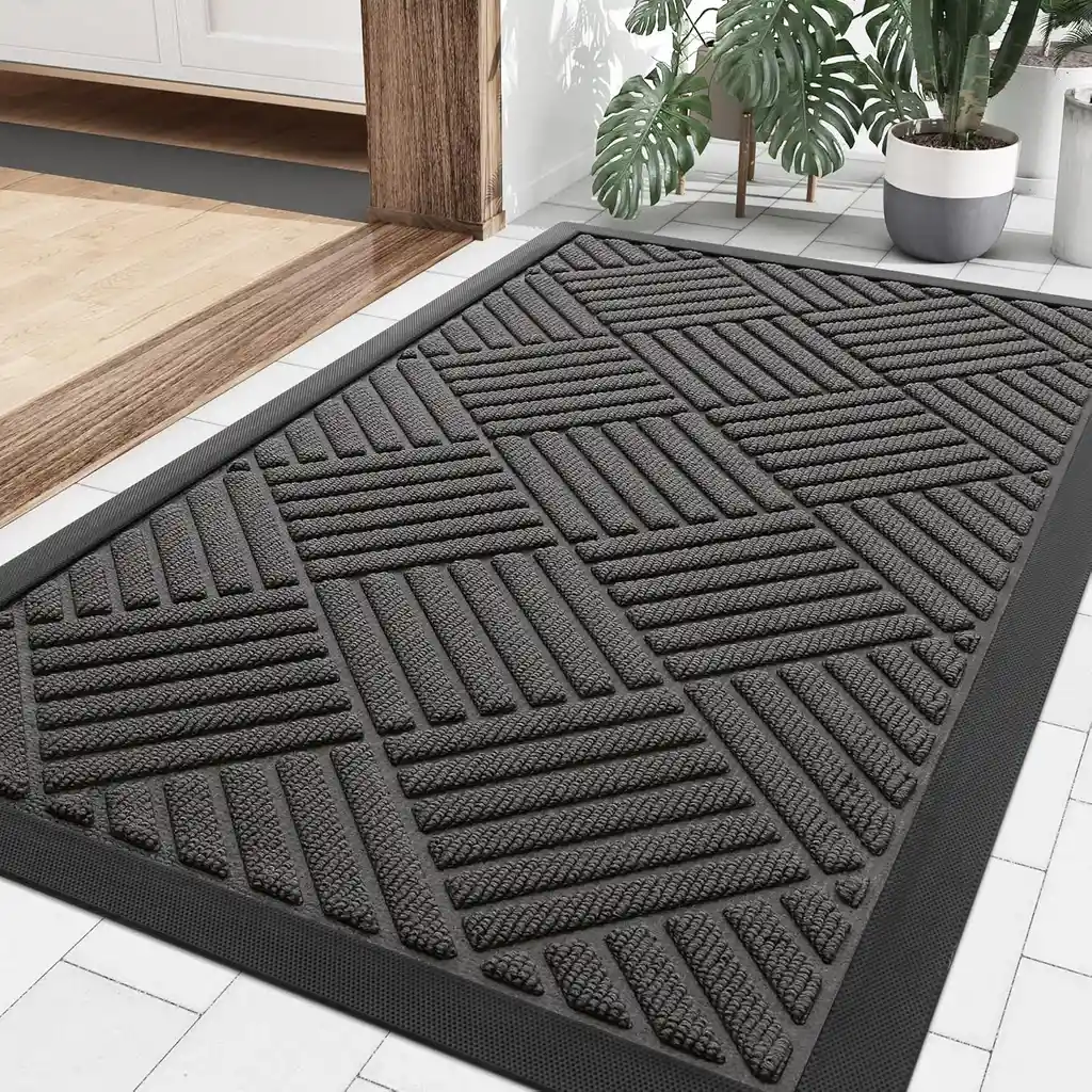 Tapete Smiry Para Puerta Delantera Exterior Antideslizante