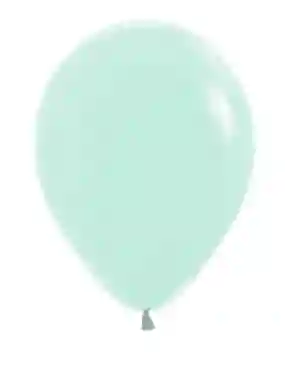 R-12 Bombas Globos Fiesta Sempertex Pastel Mate Verde Paquete X12 Unidades