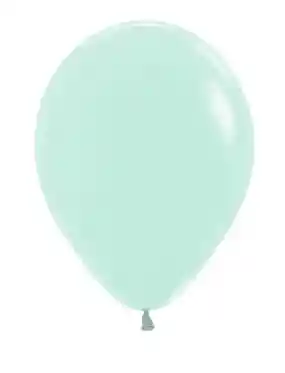 R-12 Bombas Globos Fiesta Sempertex Pastel Mate Verde Paquete X12 Unidades
