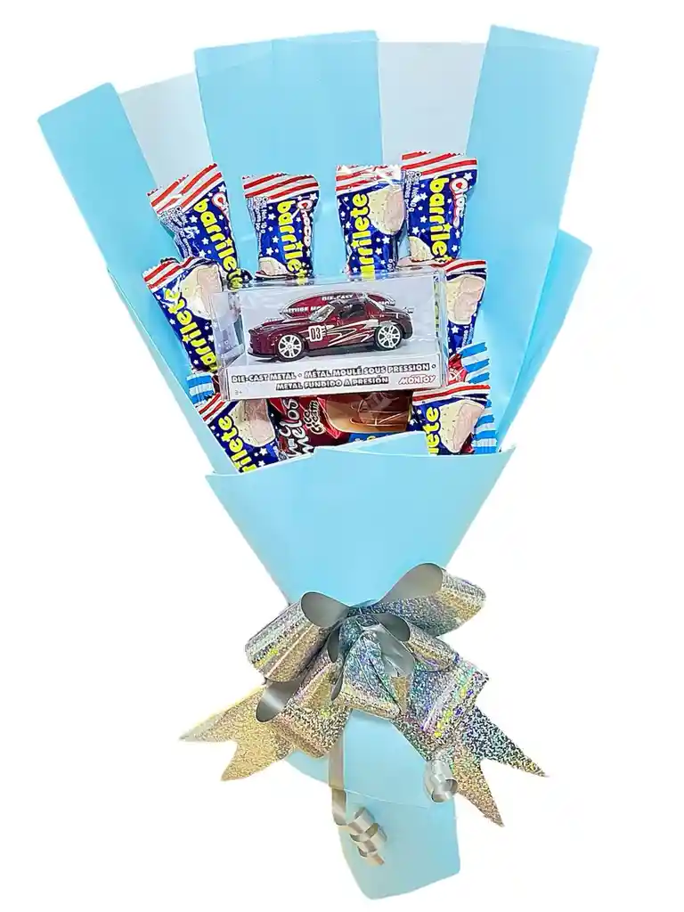 Regalo Especial Dia Del Niño Ramo De Dulces Y Carrito De Colecciòn - Dia Del Niño - Feliz Dia - Feliz Cumpleaños