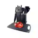 Set Utensilios De Cocina En Silicona Y Juegos De Cuchillos 19*piezas