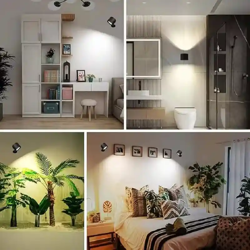 Lámpara Led De Pared Con Control Táctil, 360° Ajustable