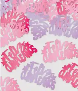 Confetti Metalizado Feliz Cumpleaños Niña