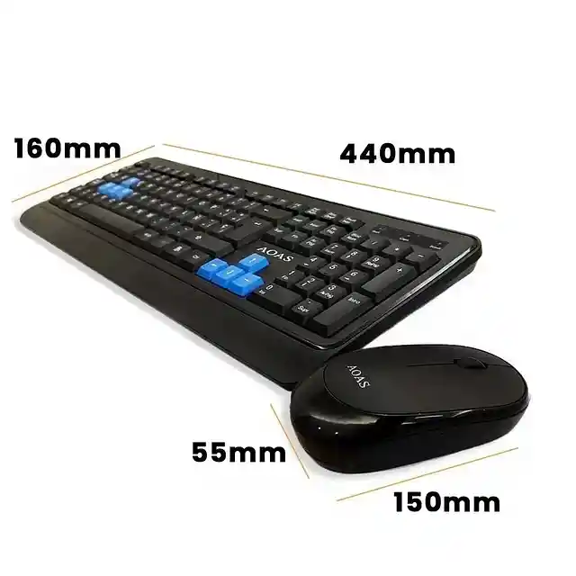Combo De Teclado Y Mouse Inalamrico Conexion 2.4ghz M-900