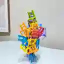 Juego De Mesa Apilar Sillas Torre 42 Pcs Colores Chair Stack