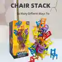 Juego De Mesa Apilar Sillas Torre 42 Pcs Colores Chair Stack