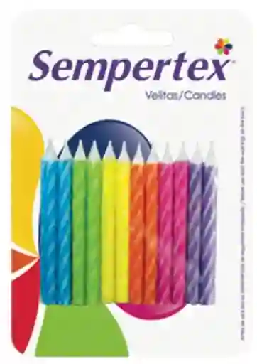 Velita Espiralada Tropical X 24 Unds