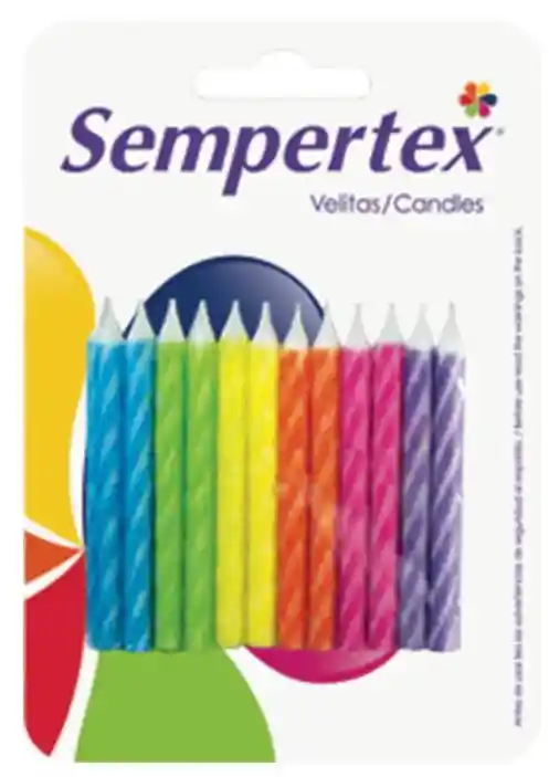 Velita Espiralada Tropical X 24 Unds