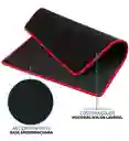 Pad Mouse Negro 70x30cm Con Bordes Rojos