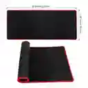 Pad Mouse Negro 70x30cm Con Bordes Rojos