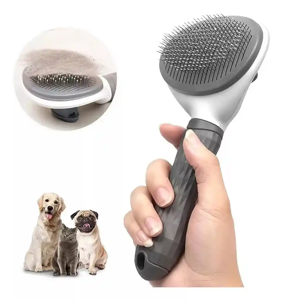 Peine De Autolimpieza Para Mascotas – Mantén Su Pelo Impecable